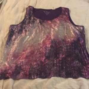 Chico’s Sequin Front Tank Size 3